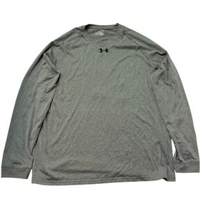 Under Armour HeatGear Loose Fit Long Sleeve Shirt Men's‎ LG Gray Athletic